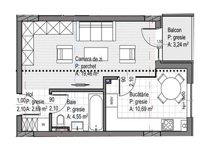 Apartament 38 mp|finisat|garaj|Sopor|Iulius Mall